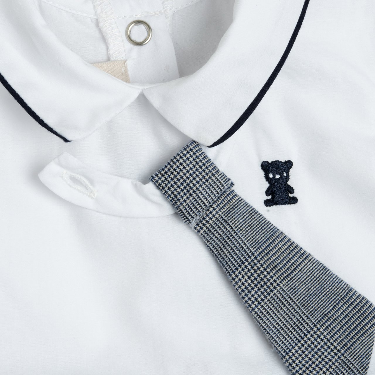 Barboteuse courte avec cravate Chicco - 2