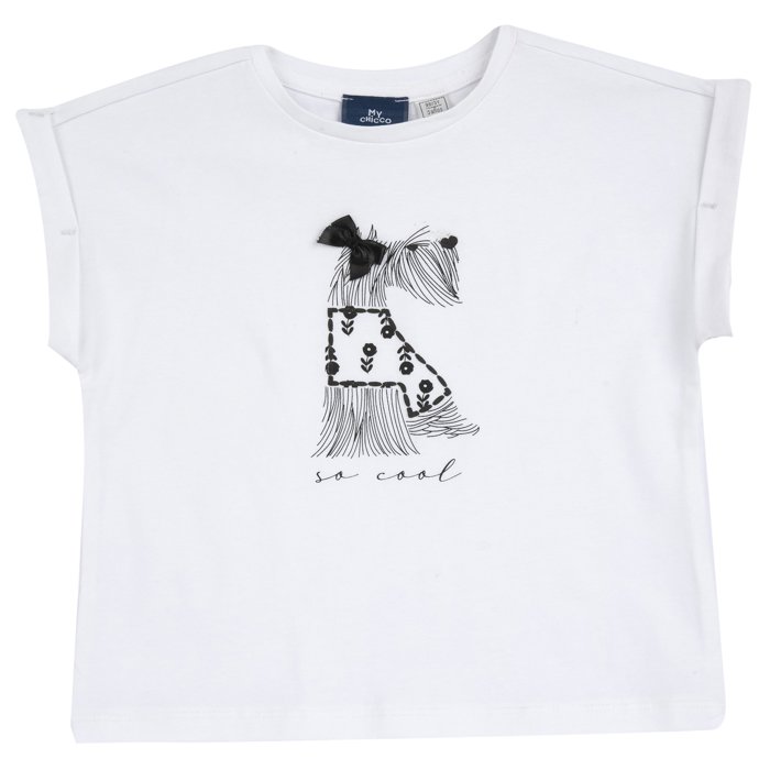 T-shirt manches courtes avec imprim&eacute;