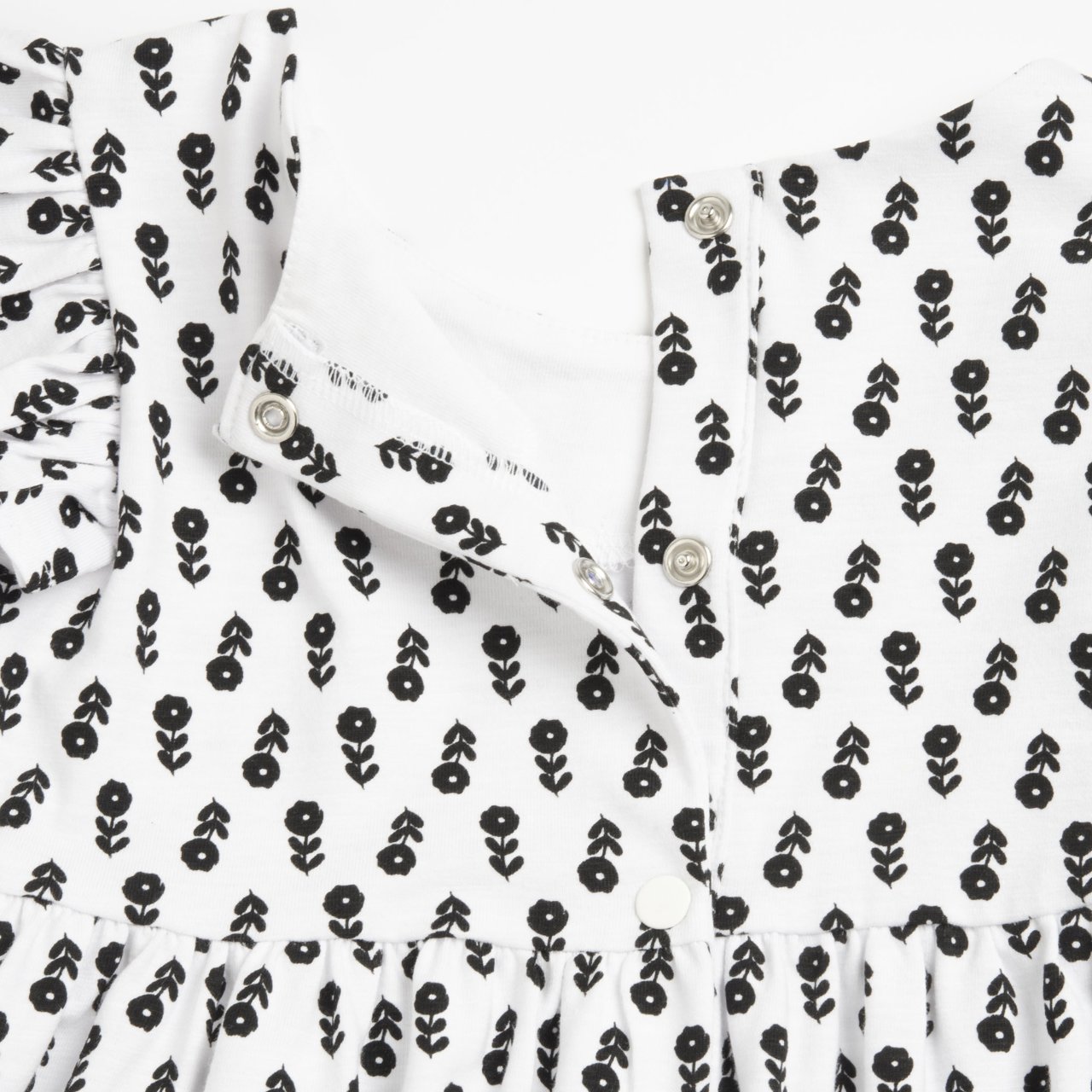 Jurk met korte mouwen en bedrukte volants Chicco - 2