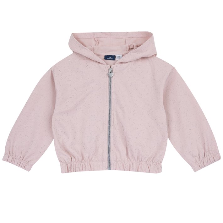 Felpa zippata con cappuccio 