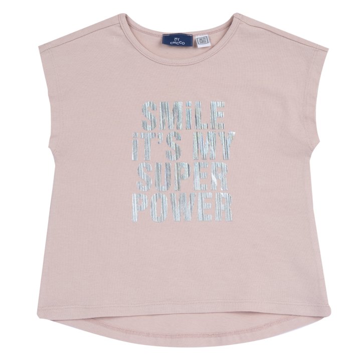 Maglietta manica corta con fondo stondato