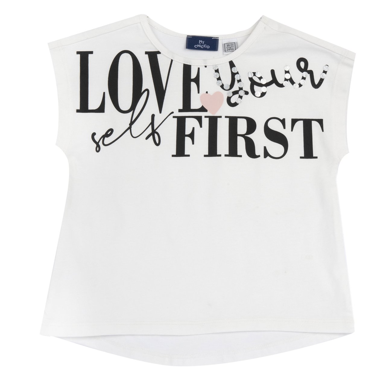 Maglietta manica corta con fondo stondato Chicco - 0