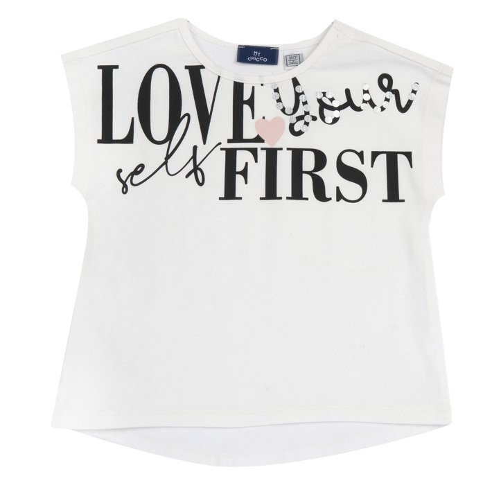 Maglietta manica corta con fondo stondato