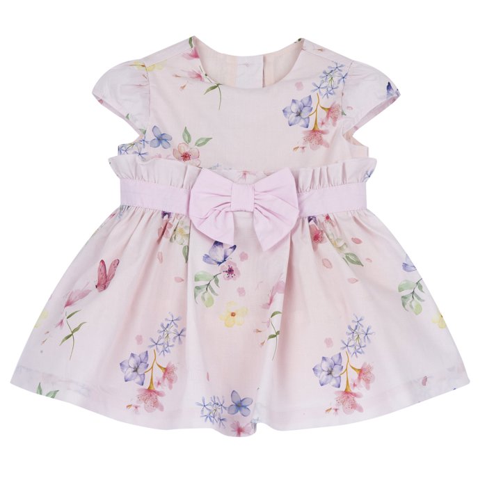 Vestido Cor-de-rosa com Flores