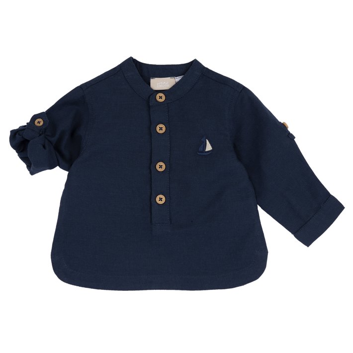Camisa azul escuro