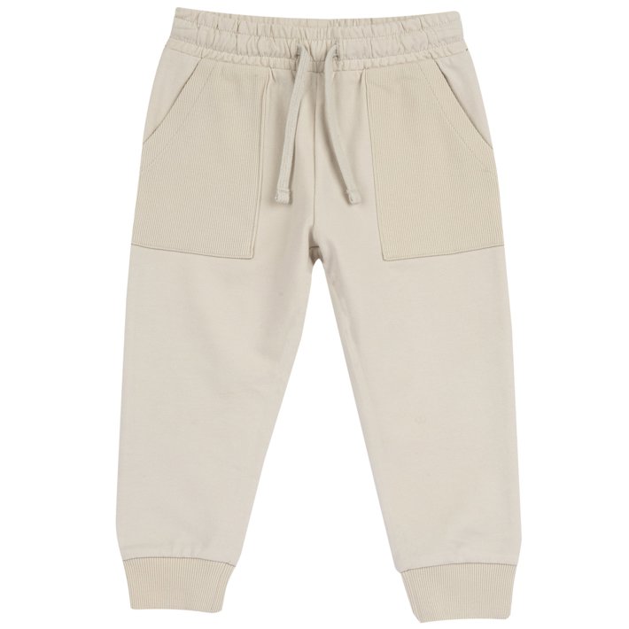 Pantalones ch&aacute;ndal beige