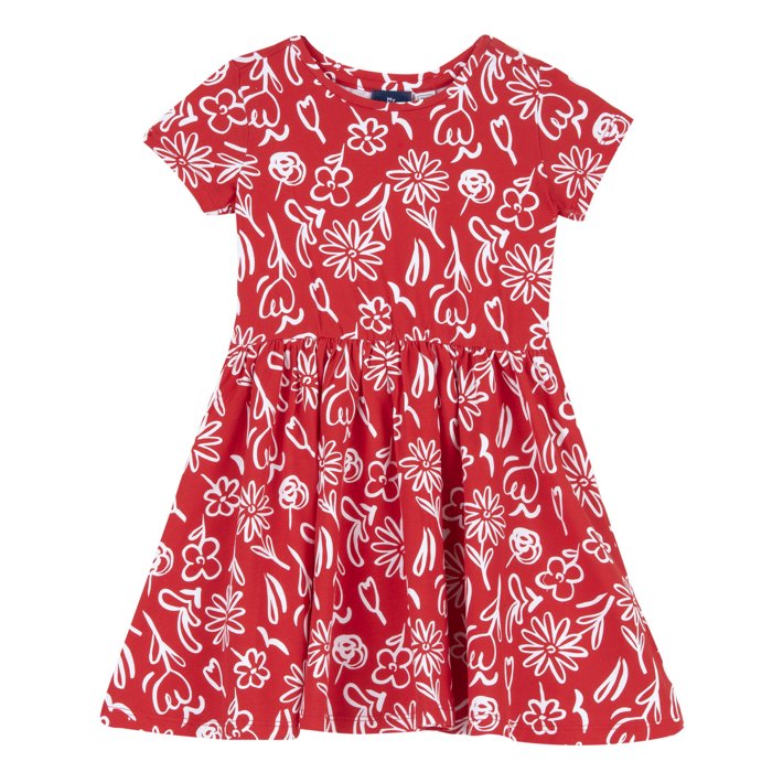 Vestito manica corta fantasia