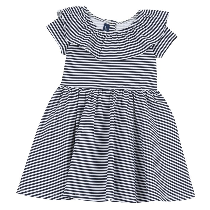 Jurk met korte mouwen en fantasieprint