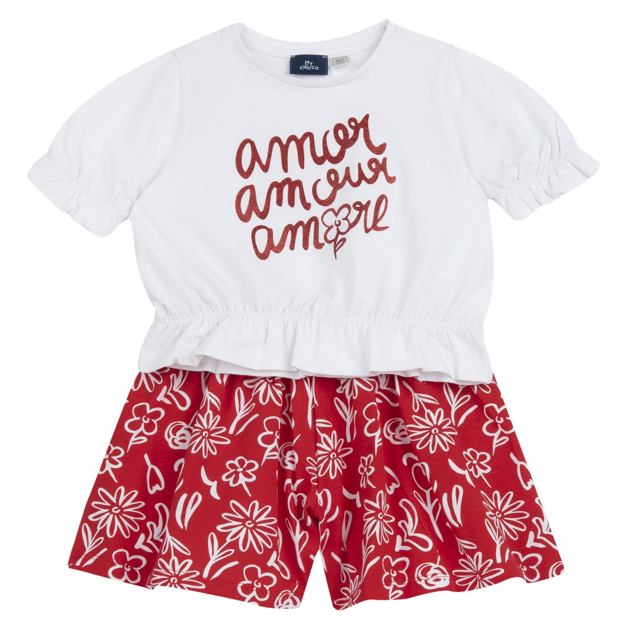 Set met T-shirt en korte broek, fantasie Chicco - 0
