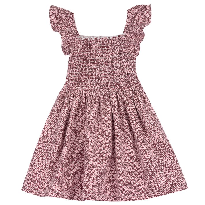 Vestido com padrão de flores