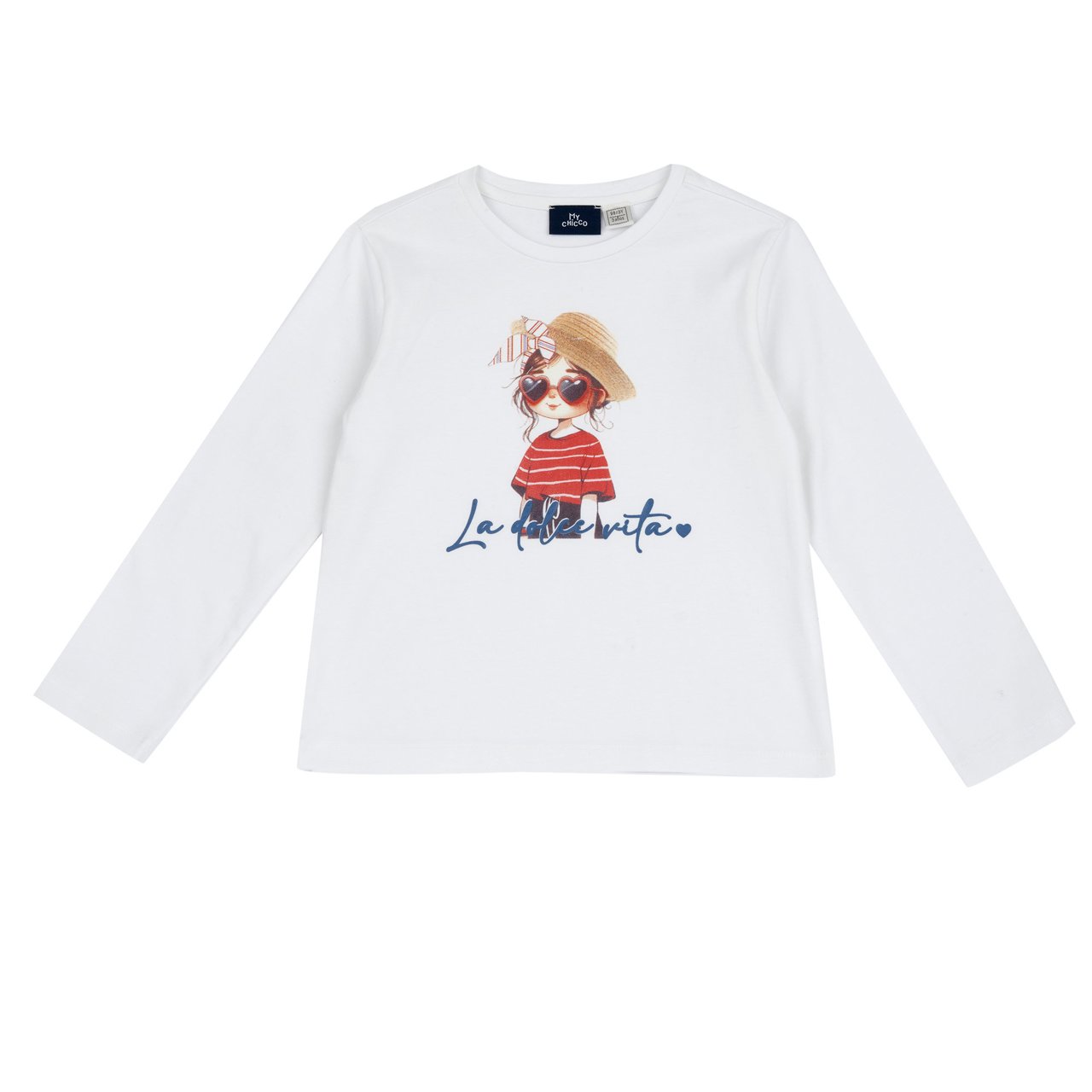 Maglietta manica lunga con stampa Chicco - 0