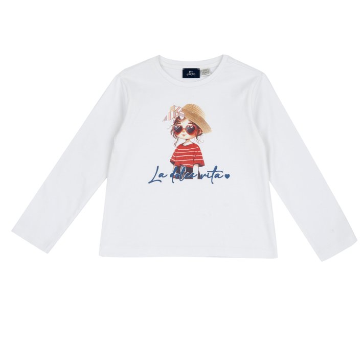 Maglietta manica lunga con stampa