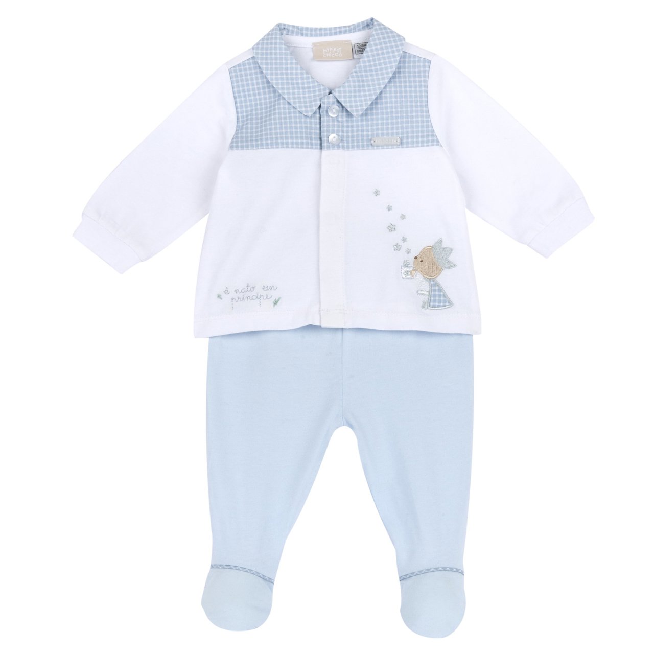 Completo maglia e pantaloni con piedini Chicco - 0