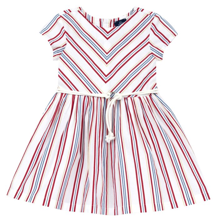 Vestido &agrave;s Riscas