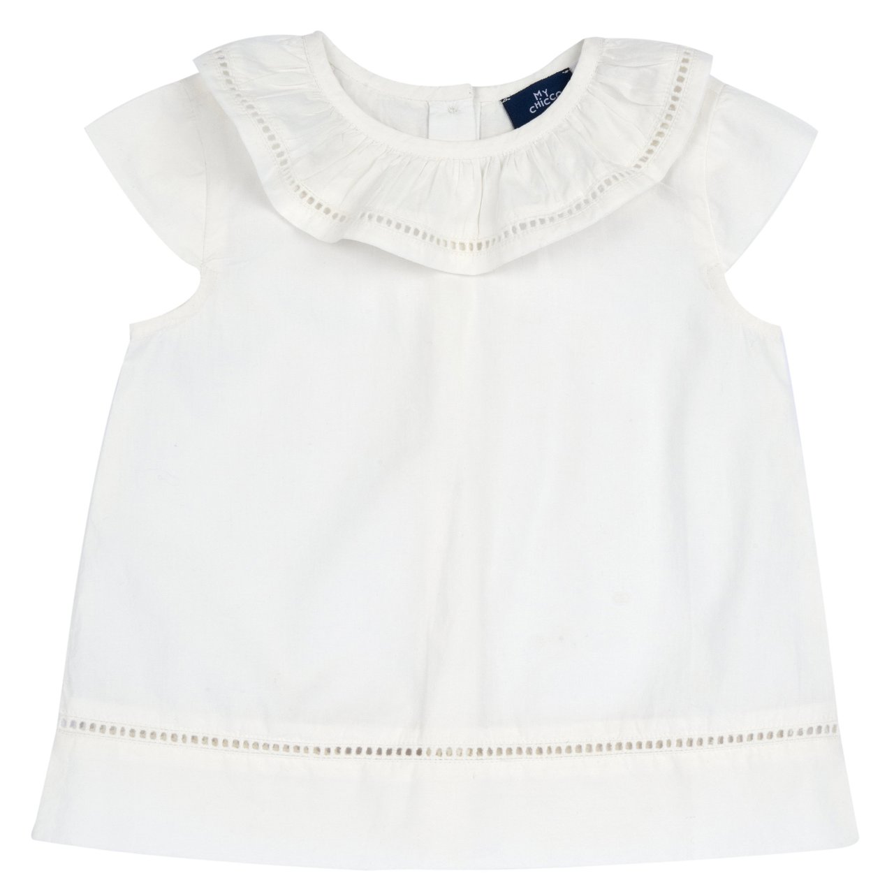 Camisa branca com recortes Chicco - 0