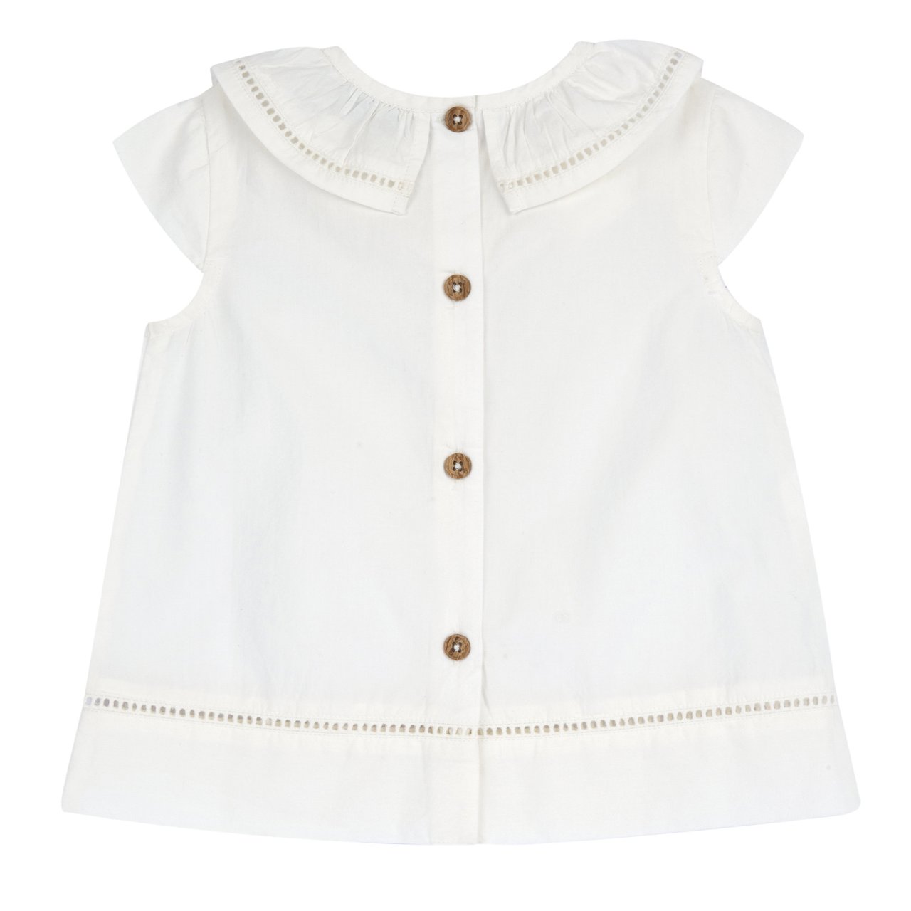 Camisa branca com recortes Chicco - 1