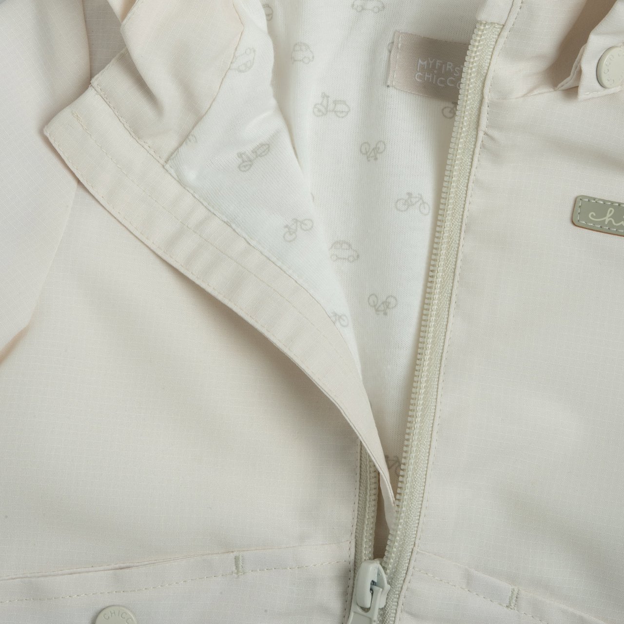 Casaco branco com capuz Chicco - 2