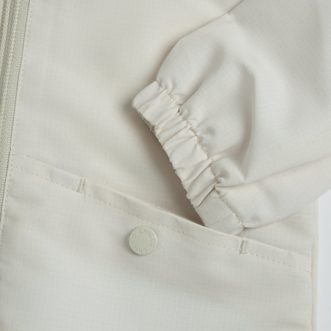 Casaco branco com capuz Chicco - 3