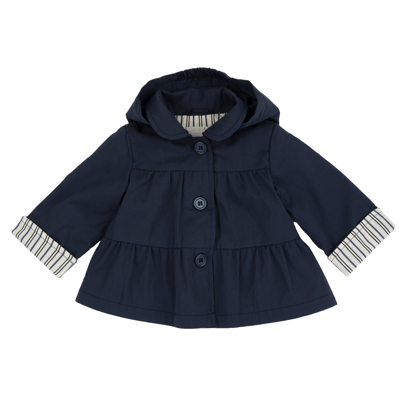 Abrigo con detalle de Rayas Chicco - 0