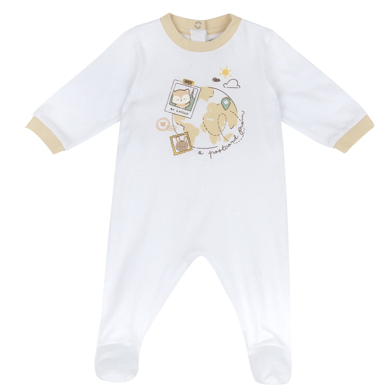 Tutina girocollo aperta dietro Chicco - 0