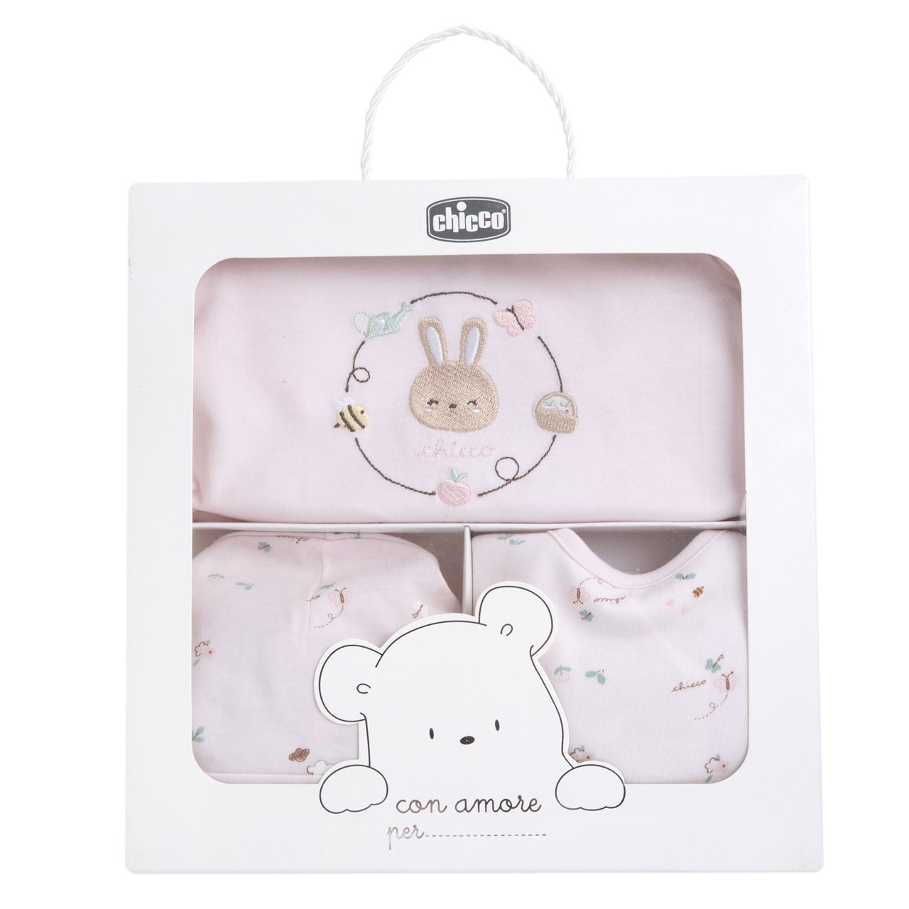 Coffret cadeau comprenant une grenouill&egrave;re, un bonnet et un bavoir Chicco - 2