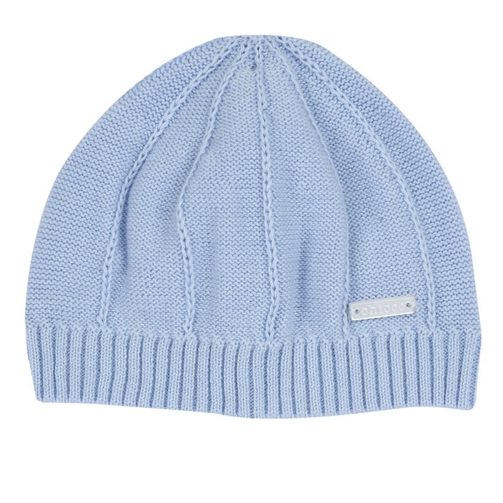 Gorro de malha azul