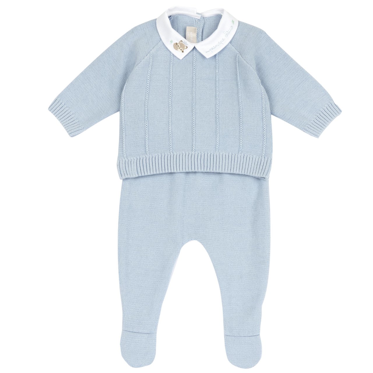 Completo maglia e pantaloni con piedini Chicco - 0