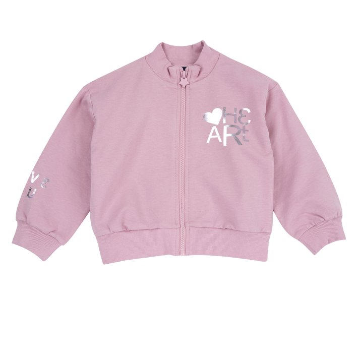 Felpa zippata con stampa