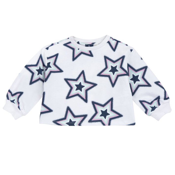 Felpa girocollo stampata