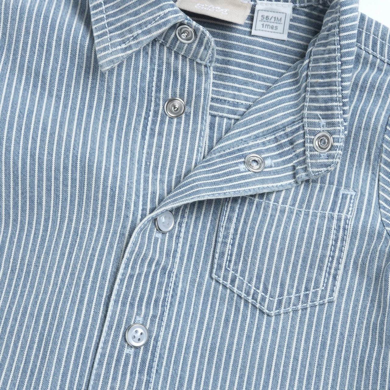 Camisa de ganga &agrave;s riscas Chicco - 2