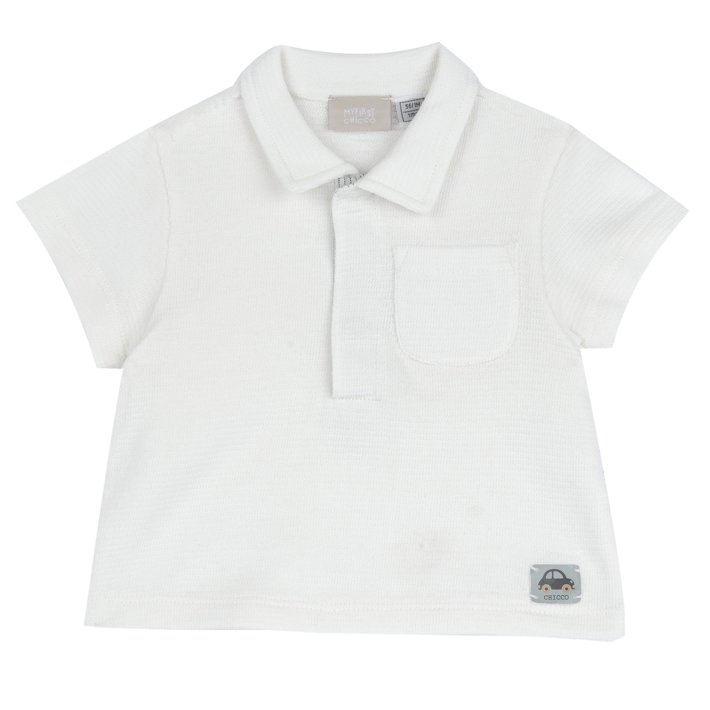 Polo de Manga Corta Blanco