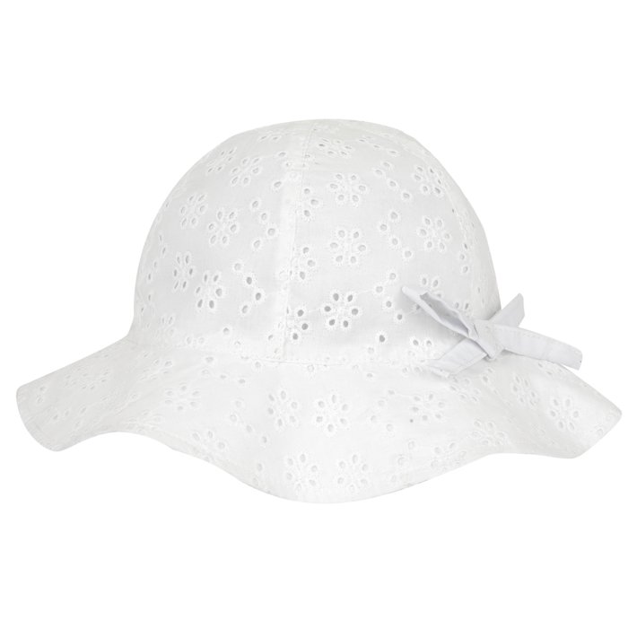 Cappello in Sangallo bianco