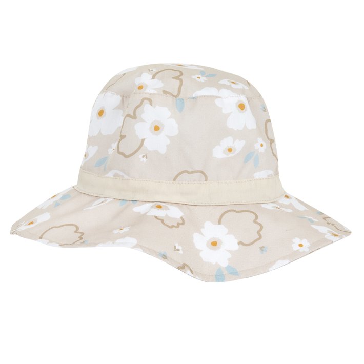 Chapéu com padrão de flores