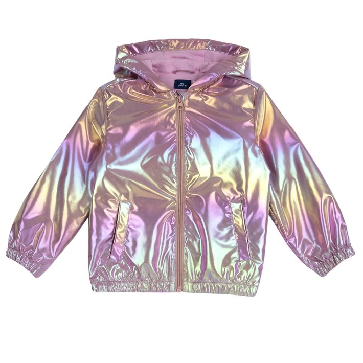 Giubbino antivento effetto iridescente