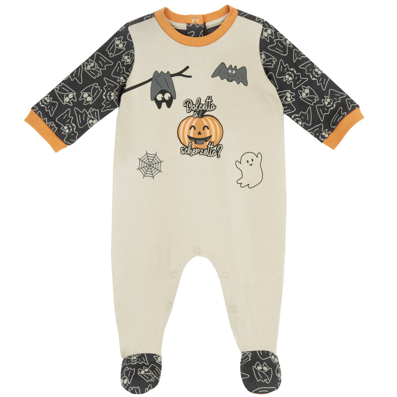 Tutina Halloween aperta interno gamba Chicco - 0