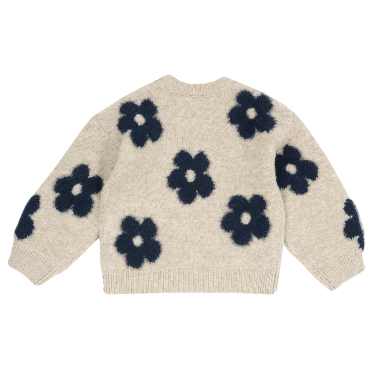 Camisola de Gola Redonda com Flores Chicco - 1