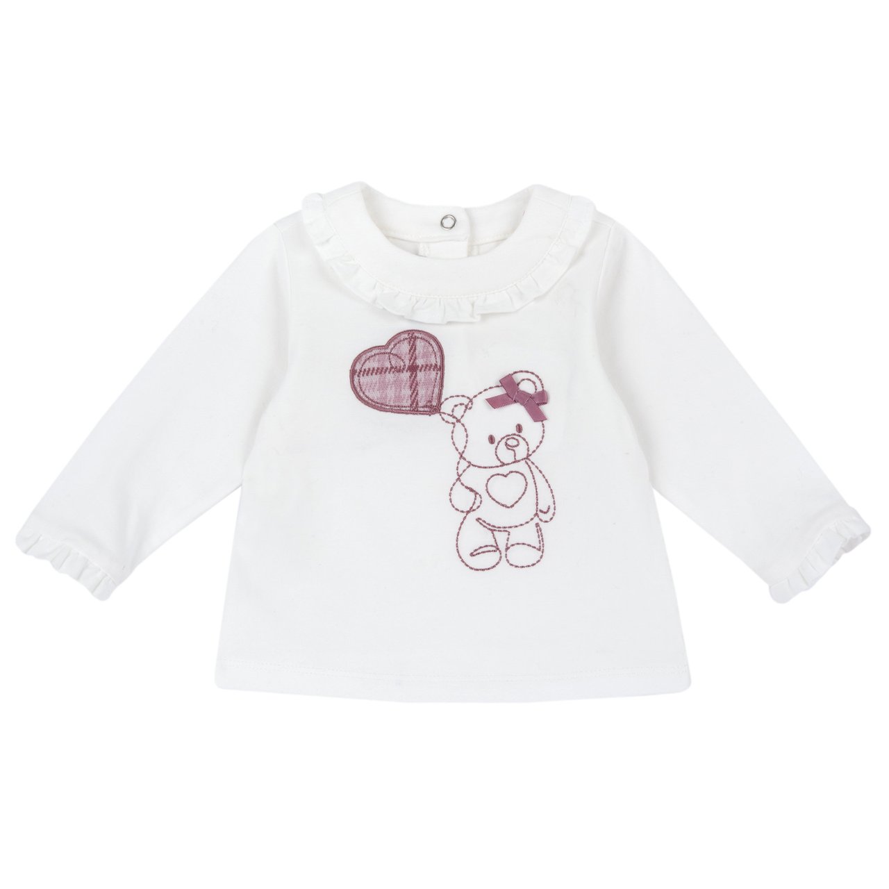 Camiseta Blanca con Osito Chicco - 0