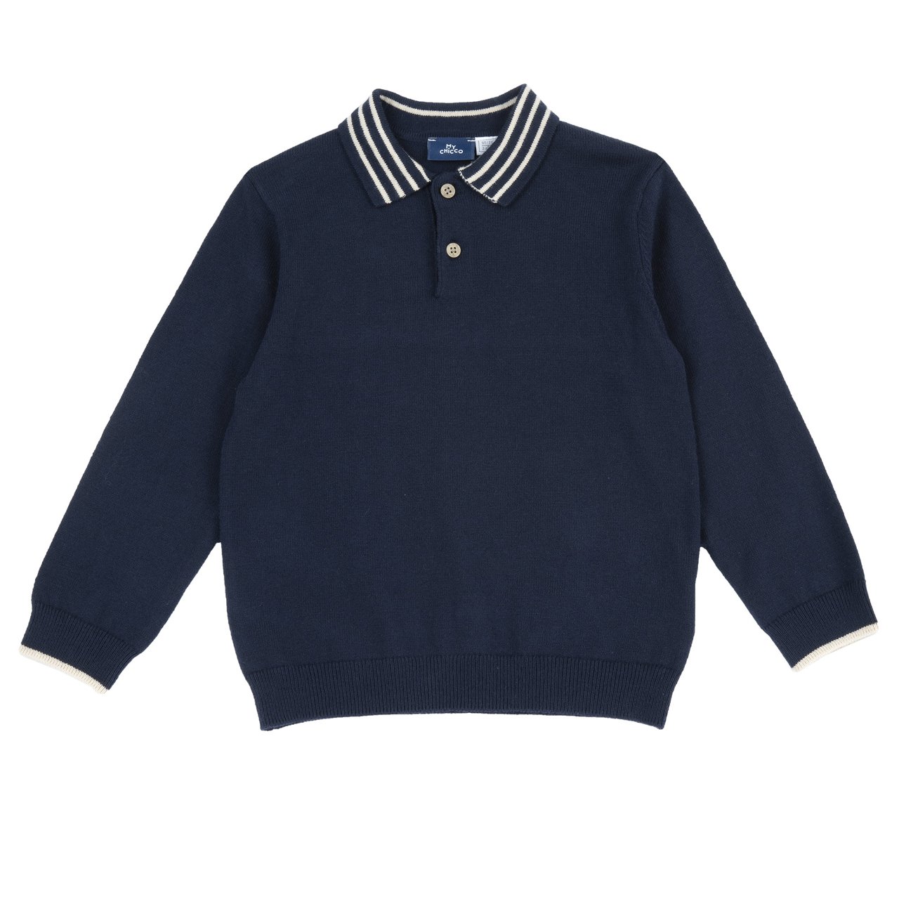 Polo de Malha Azul Escuro Chicco - 0