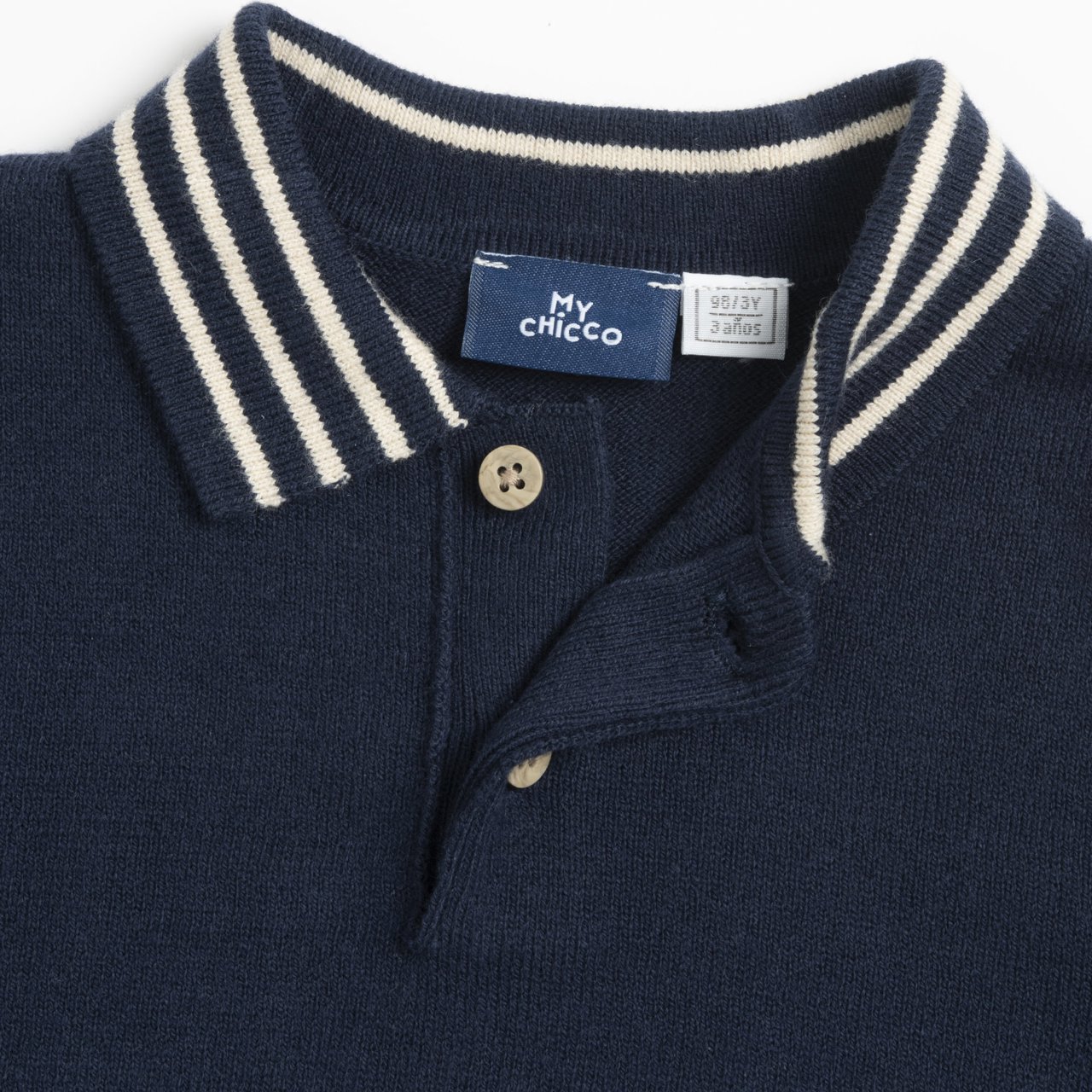Polo de Malha Azul Escuro Chicco - 2