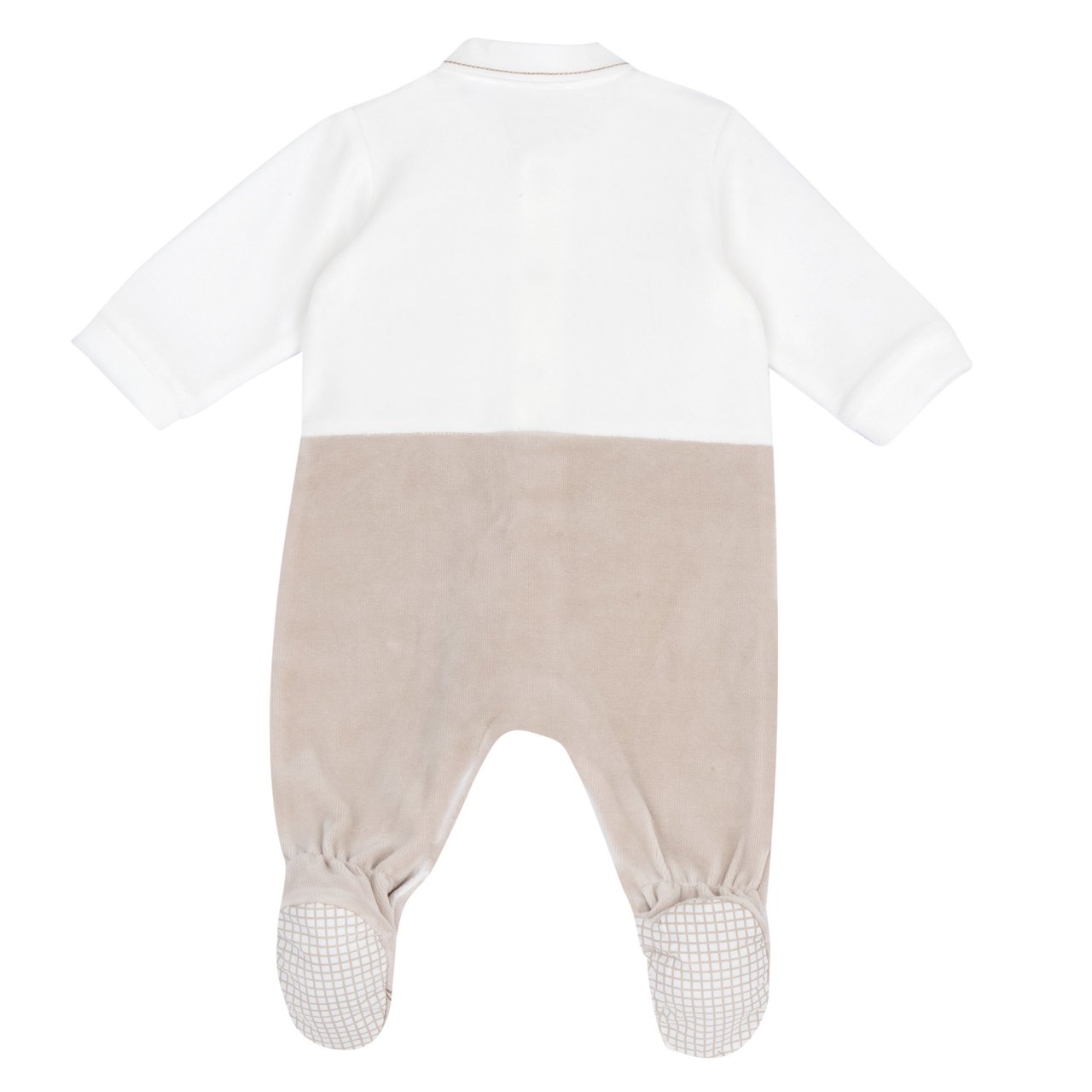Pelele Blanco y Beige con Efecto Tirantes Chicco - 1