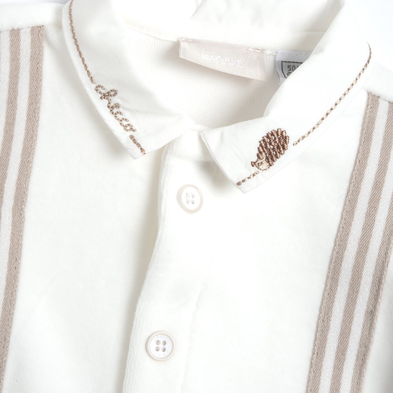 Pelele Blanco y Beige con Efecto Tirantes Chicco - 2