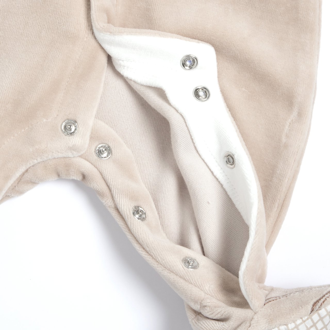 Pelele Blanco y Beige con Efecto Tirantes Chicco - 4