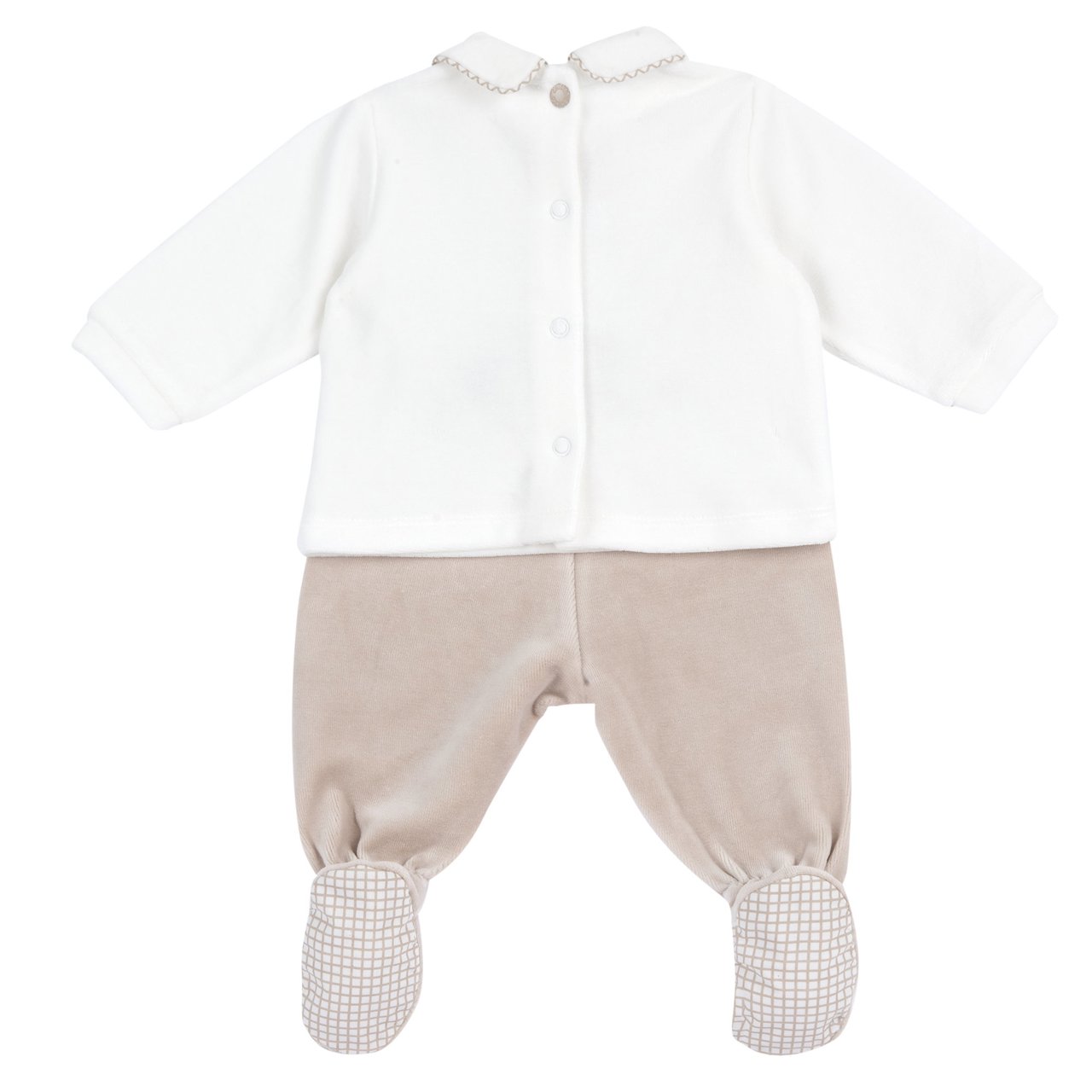 Conjunto de Camiseta con Conejito y Erizo y Pantalones con Pies Chicco - 1