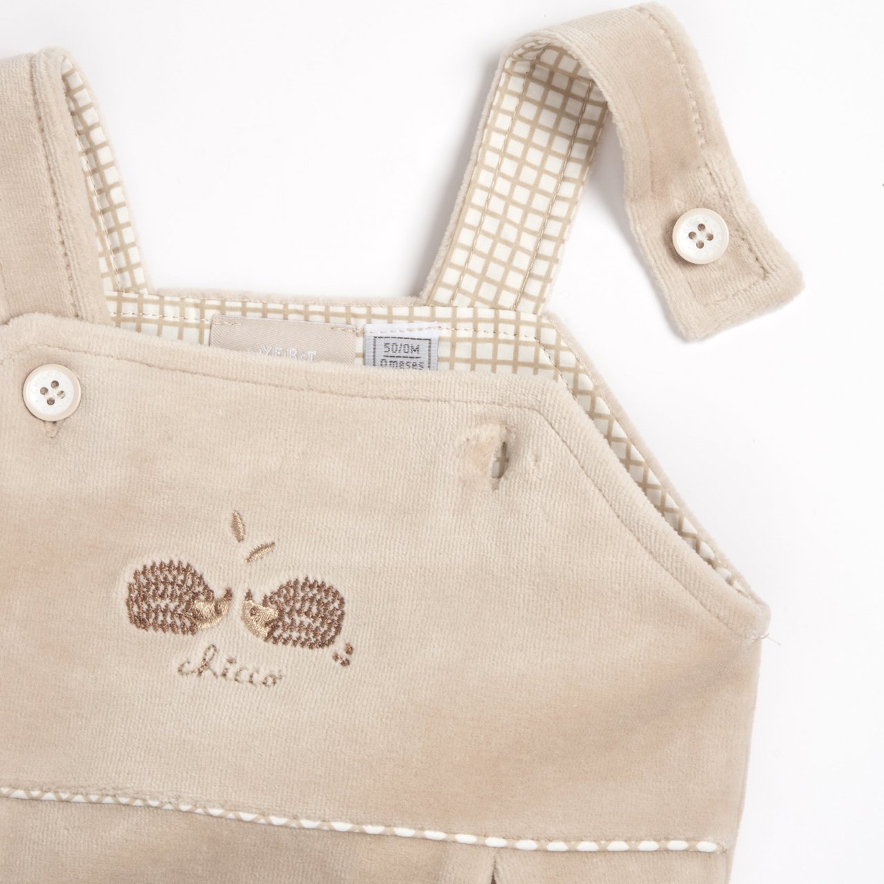 Conjunto con Body Blanco y Peto Largo con Erizos  Chicco - 4