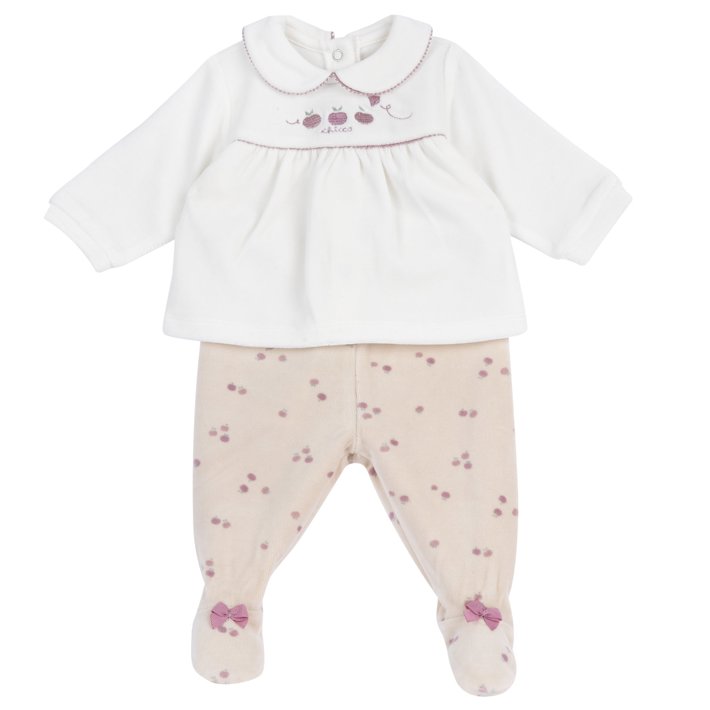 Completo maglia e pantaloni con piedini