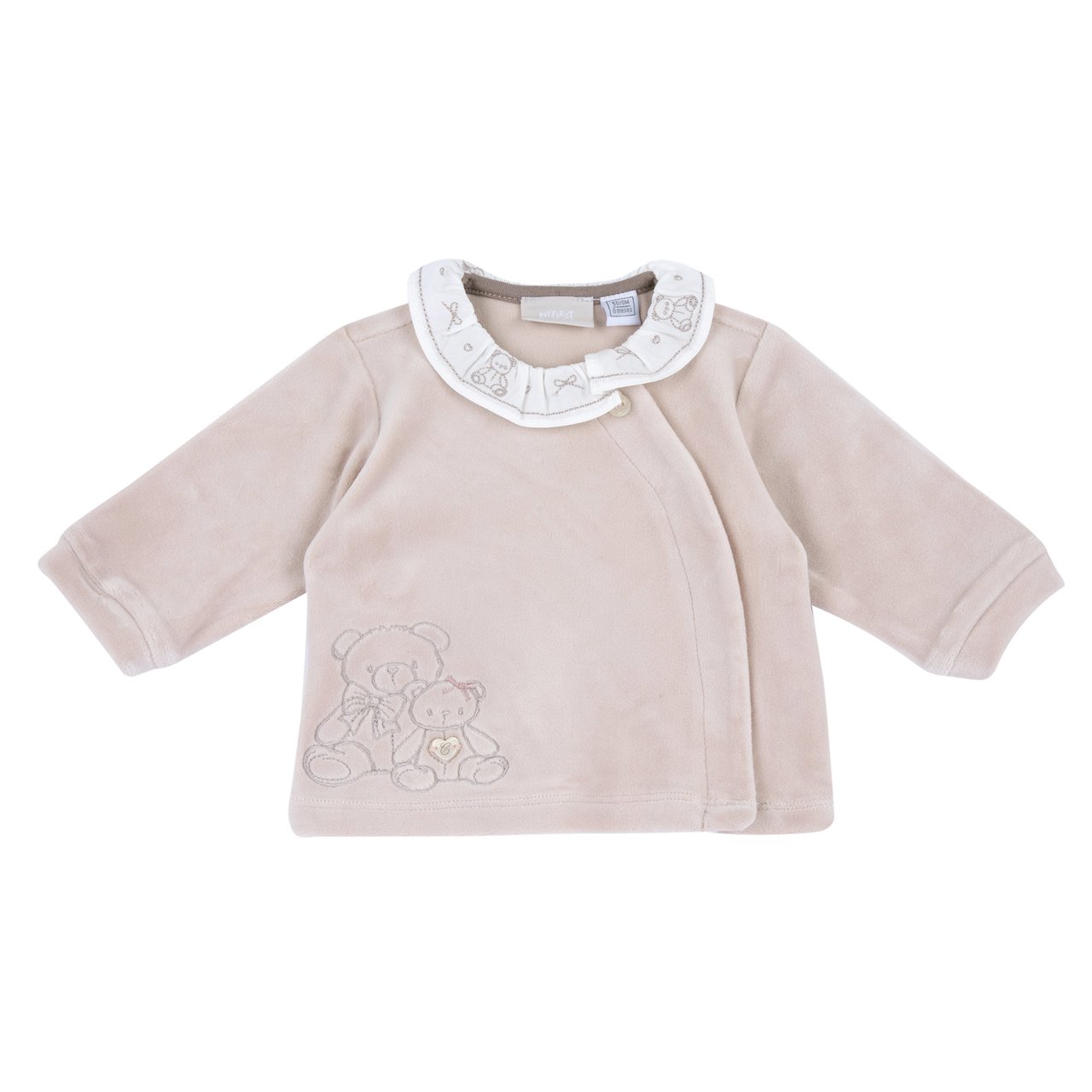 Conjunto com Camisola Rosa com Ursinho e Cal&ccedil;as com P&eacute;s Castanhas Chicco - 3