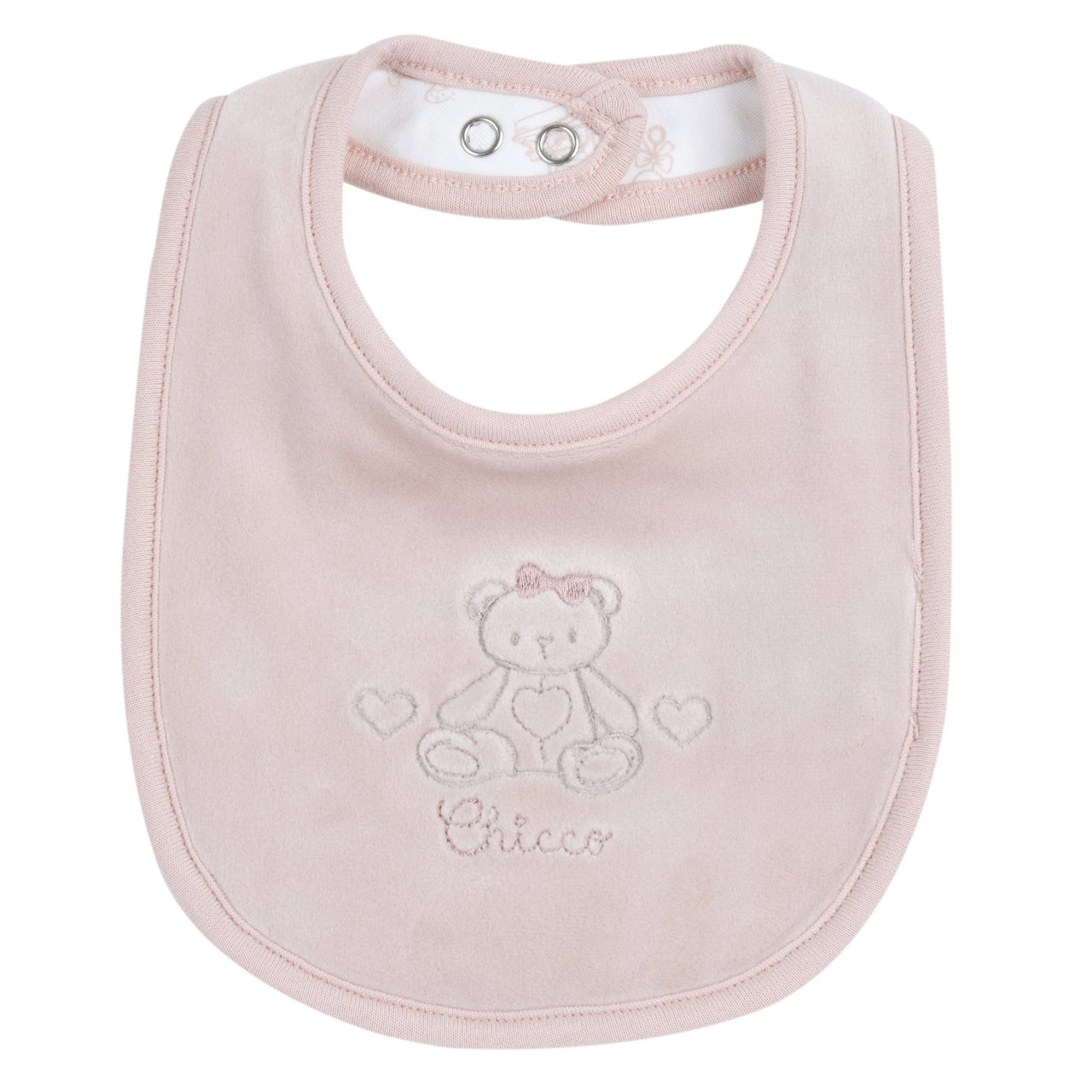 Babero Rosa con Osito Chicco - 0