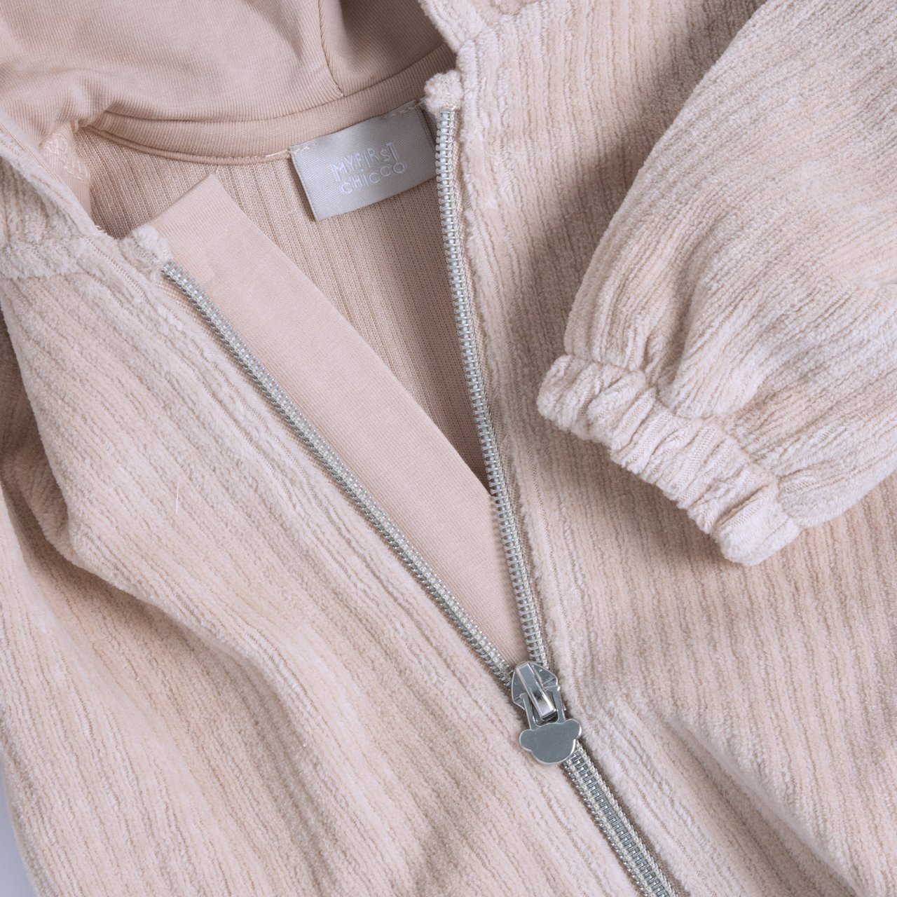 Cardigan con zip e cappuccio Chicco - 2
