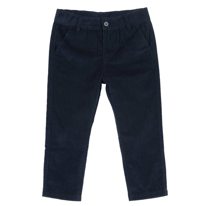 Pantalones Largos de Terciopelo Azules