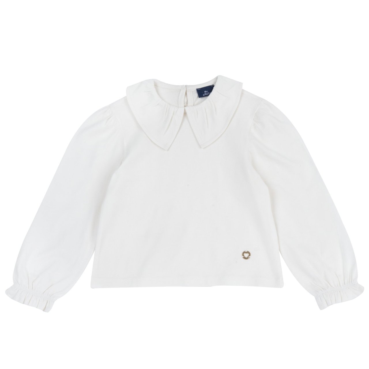 Camiseta Blanca con Cuello Chicco - 0